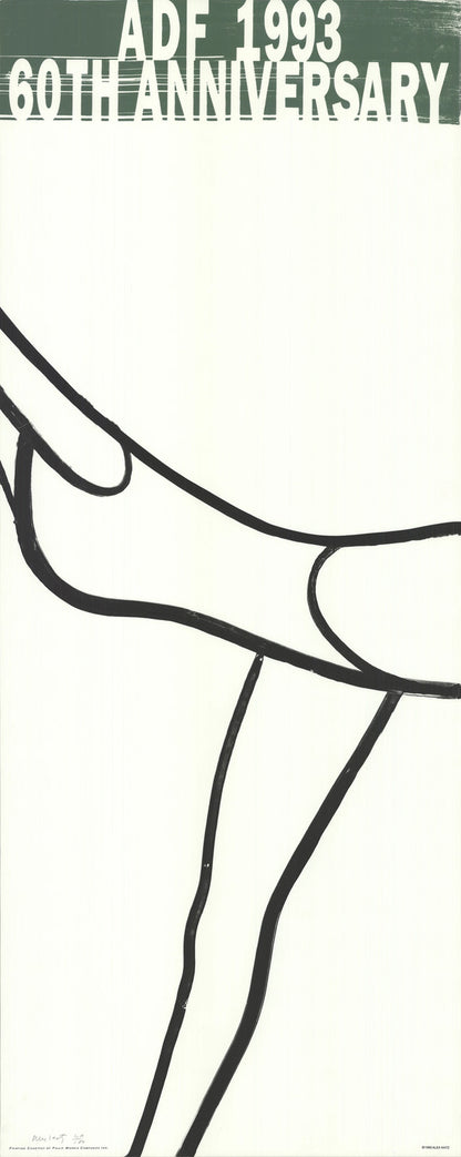 Katz American 60" x 24" SIGNED 1993 Lithograph Pop Art Festival Dance