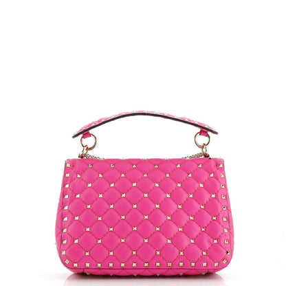 Valentino Garavani Rockstud Spike Flap Bag Quilted Leather Medium