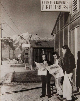 Ansel Adams - Ww2 Japanese Internment Original Photo Gelatin Silver Print 1985