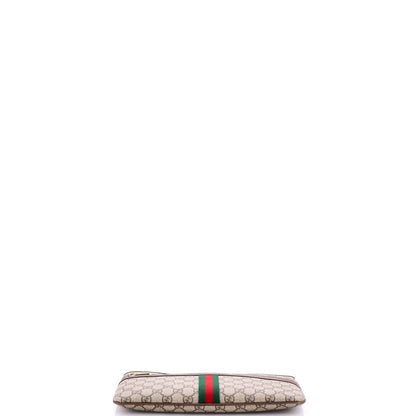 Gucci Ophidia Zip Pouch Gg Coated Canvas Large