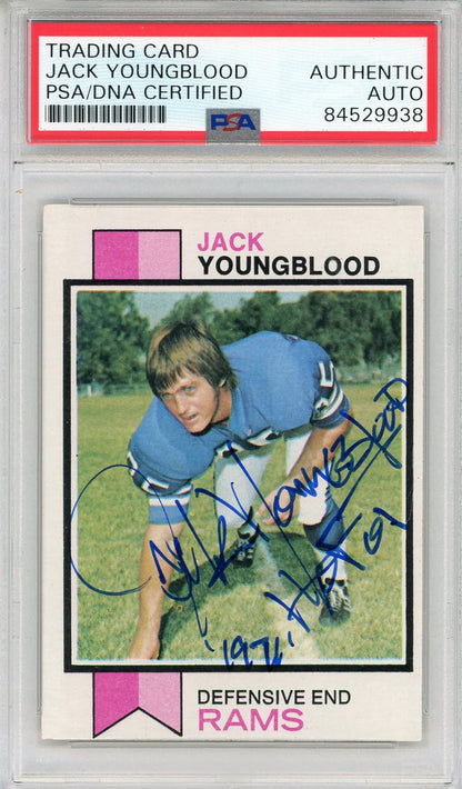 Jack Youngblood "Hof 01 1971" Autographed 1973