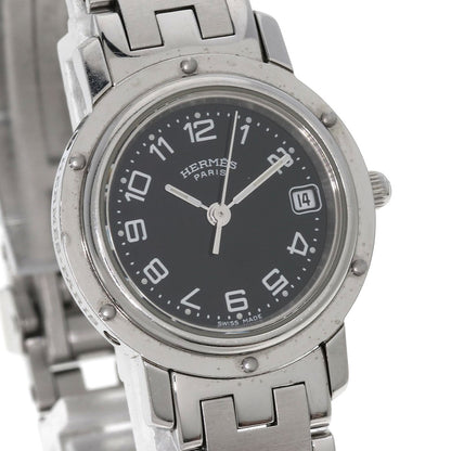 Steel HERMES Clipper Watches CL4.210 Stainless Steel/ Stainless