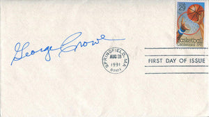 George Crowe Autographed 1991 First Day Of Issue Cache