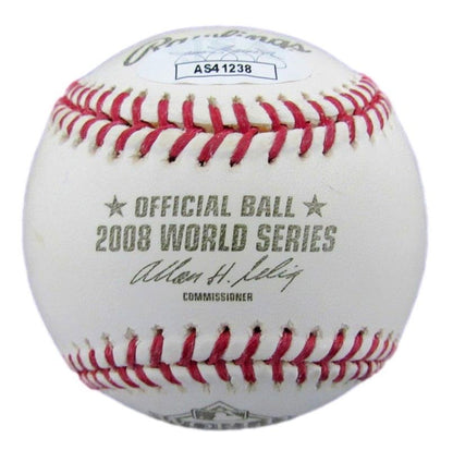 Rudy Seanez Signed/Inscribed 2008 World Series