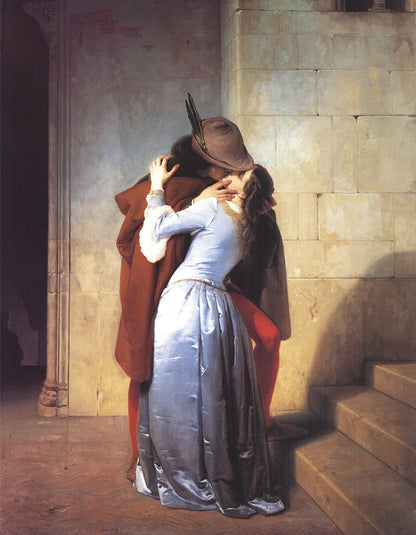 Hayez Francesco Il Bacio Offset Lithograph Contemporary 50.5" x 36.5