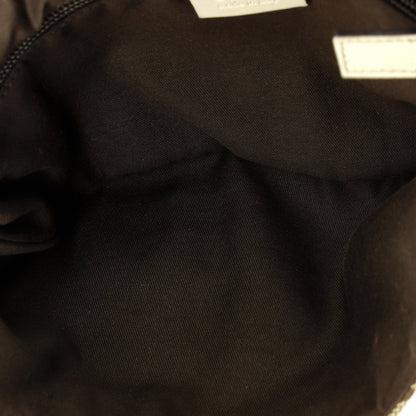 Gucci Double Belt Flap Messenger Gg Canvas With Perforated Leather Small