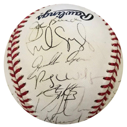 1999 Florida Marlins Team Autographed Official National League Baseball