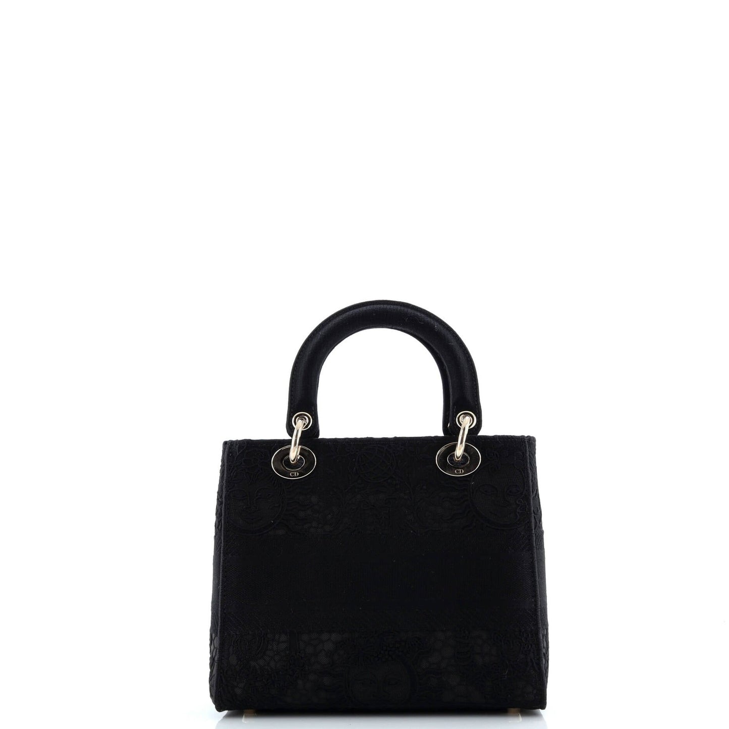 Christian Dior Lady D-Lite Bag Embroidery With Macrame Effect Medium