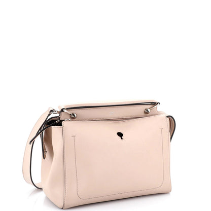 Fendi Dotcom Convertible Satchel Leather Medium