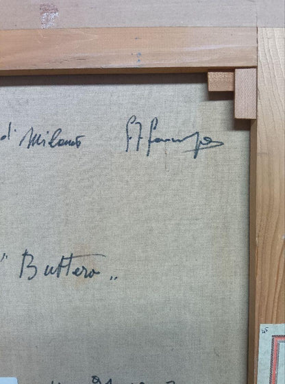 Giovanni Francesco Gonzaga Original Oil Painting "Buttero" Horse & Rider Signed