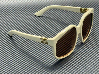 MIU MU A07S 21D901 White Milk Brown Women's 59 mm Sunglasses
