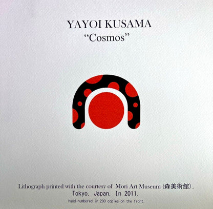 Yayoi Kusama ' Cosmo ' Lithograph Mori Art Museum Coa Numbered Hand