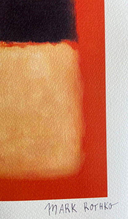 Mark Rothko Lithograph Coa Signed Op Numbered In