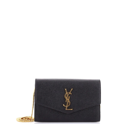 Saint Laurent Uptown Chain Wallet Leather