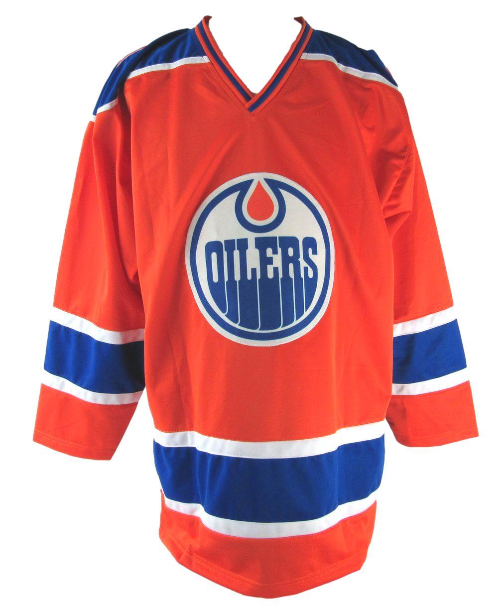 161105 Grant Fuhr HOF Signed/ Inscribed Oilers Red Custom Hockey Jersey JSA