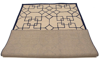 Hand-Tufted Modern Rug Wool Decor 5X8 Cream