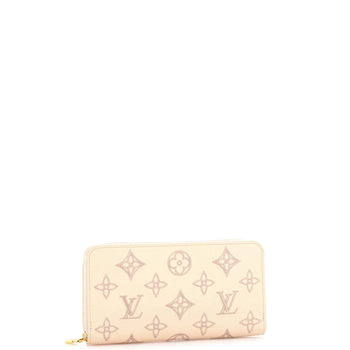 Leather Louis Vuitton Zippy Wallet Monogram Broderie Anglaise Embroidered