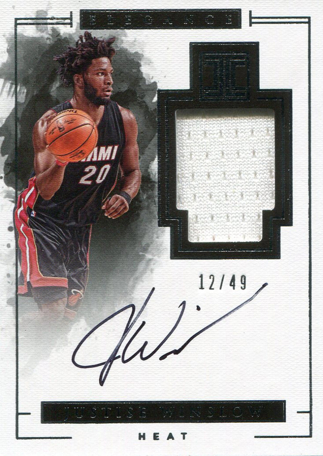 Justise Winslow Autographed 2016-17 Panini Impeccable Jersey Card