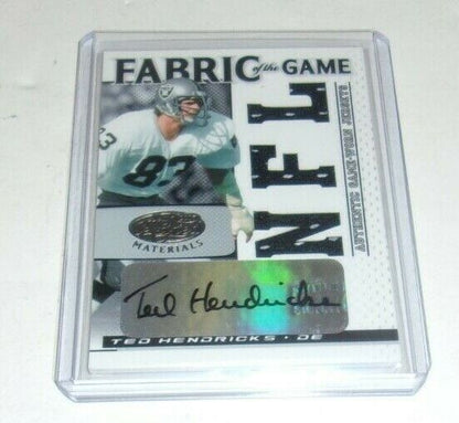 Ted Hendricks 2007 Leaf Certified Game  Triple