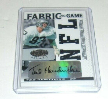 Ted Hendricks 2007 Leaf Certified Game  Triple