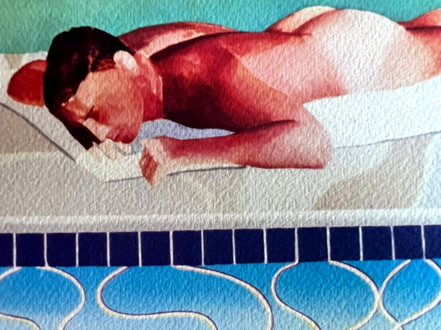 David Hockney Lithograph Coa Signed Op Numbered Limited