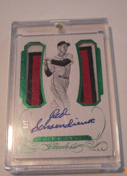 Red Schoendienst 16 Panini Flawless Game  Dual