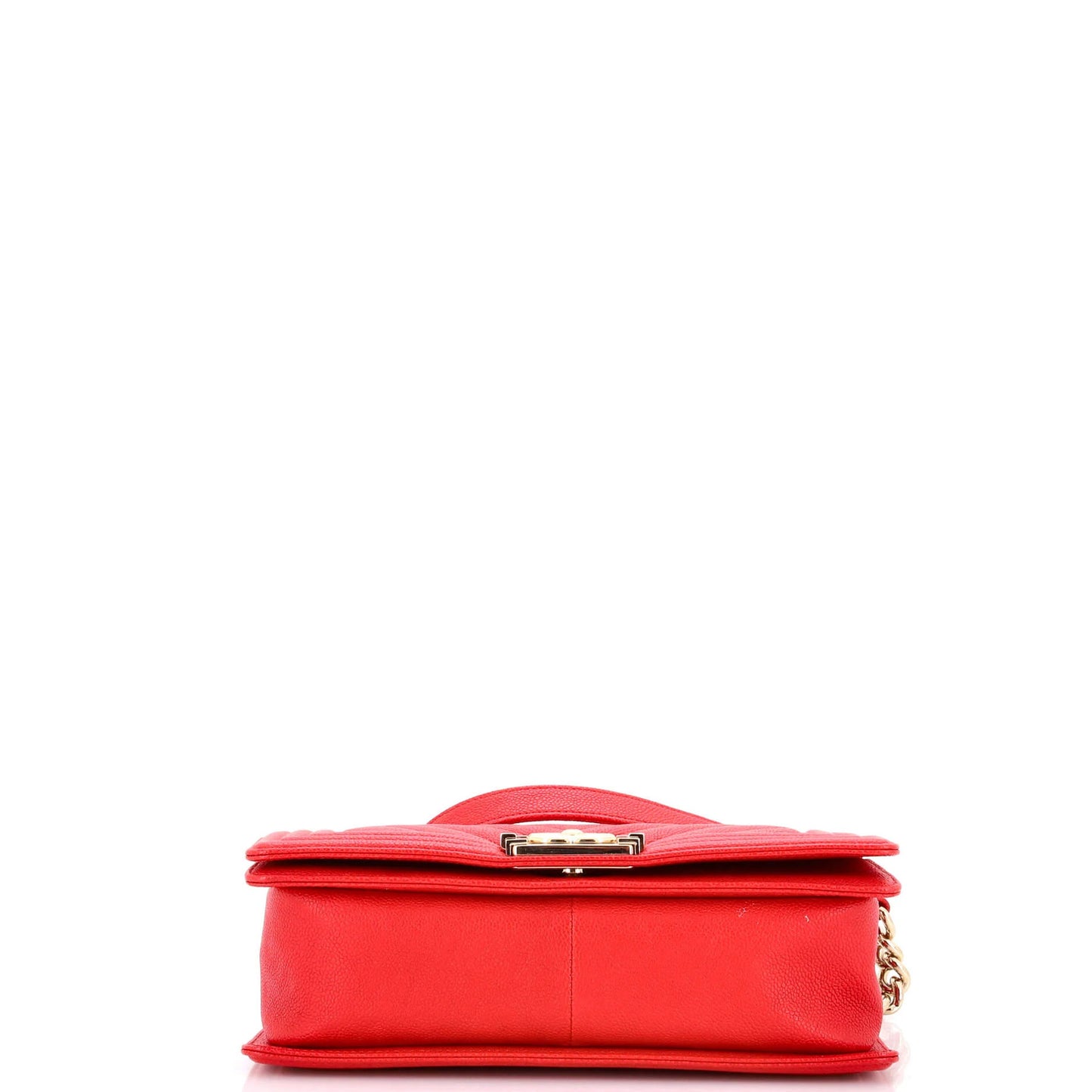 Chanel Boy Flap Bag Chevron Caviar Old Medium