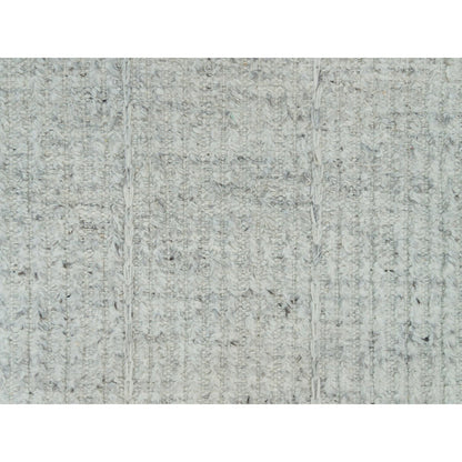 12'X14'10" Platinum Gray Cord Collection Wool Hand Woven Oversized Rug