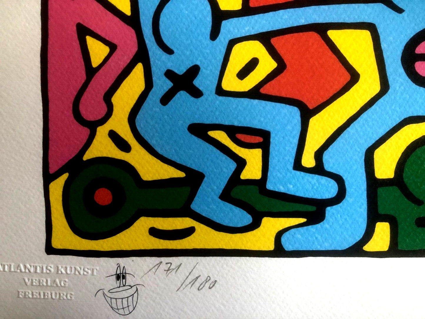 Keith-Haring Lithograph Coa Signed Numbered Pencil Certified