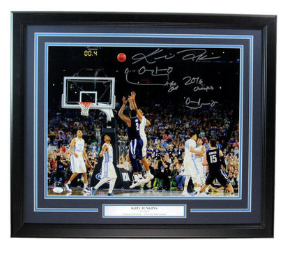 Kris Jenkins Autographed 2016 The Shot 16X20