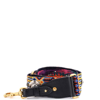 Christian Dior Shoulder Strap Embellished Canvas