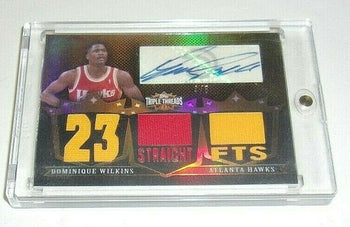 Dominique Wilkins 08 Topps 3Xthreds Game Used