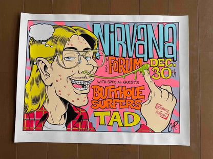 Nirvana Coop Poster Print (Silk Screen) - Original 1993