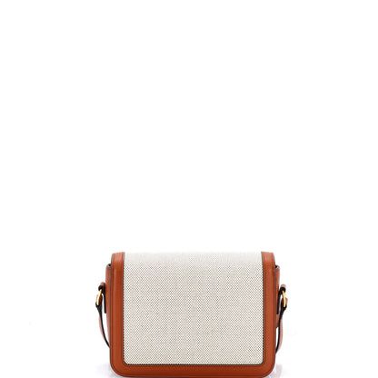 Celine Triomphe Shoulder Bag Canvas With Leather Teen
