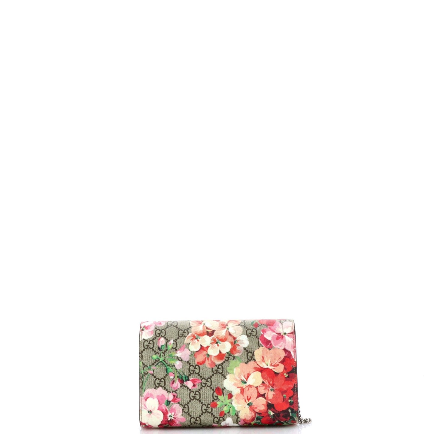 Gucci Dionysus Chain Wallet Blooms Print Gg Coated Canvas Small