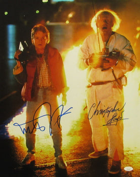 Michael J Fox/Christopher Lloyd Sign/Auto 16X20