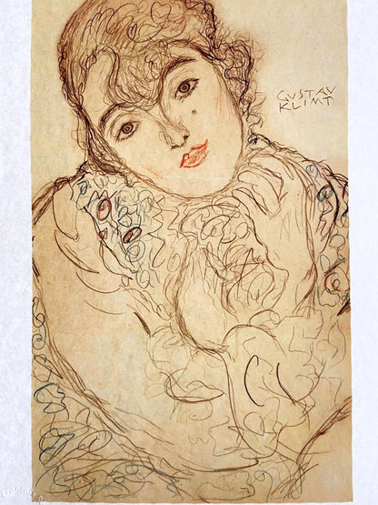 Gustav Klimt Lithograph Coa Numbered Pencil