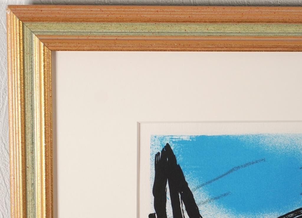 Franois Bret - 'Hands On The Wheel' Limited Edition Lithograph, Signed, Framed