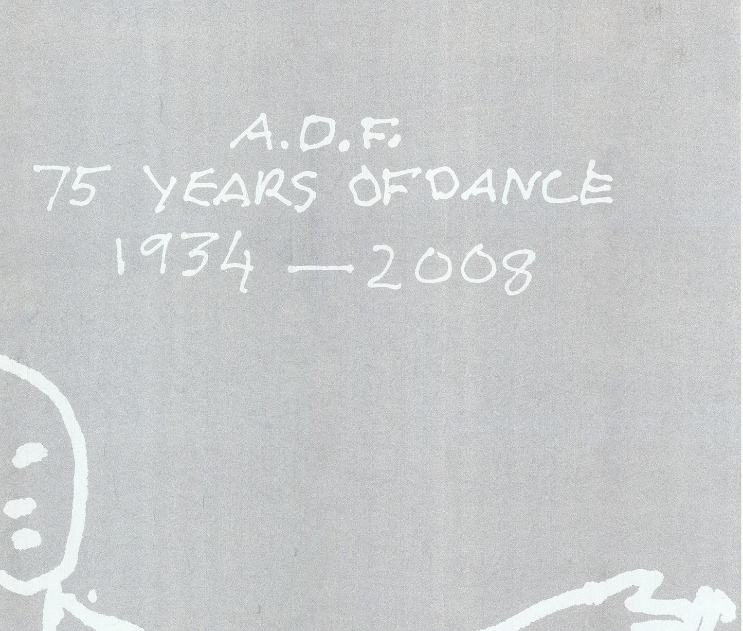 Alex Katz 75 Years Of American Dance " Serigraph Pop Art Gray, Wh