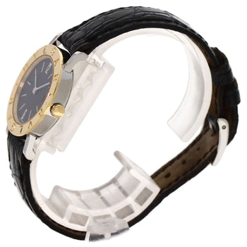 Leather BVLGARI Watches BB26SGLD Stainless Steel/