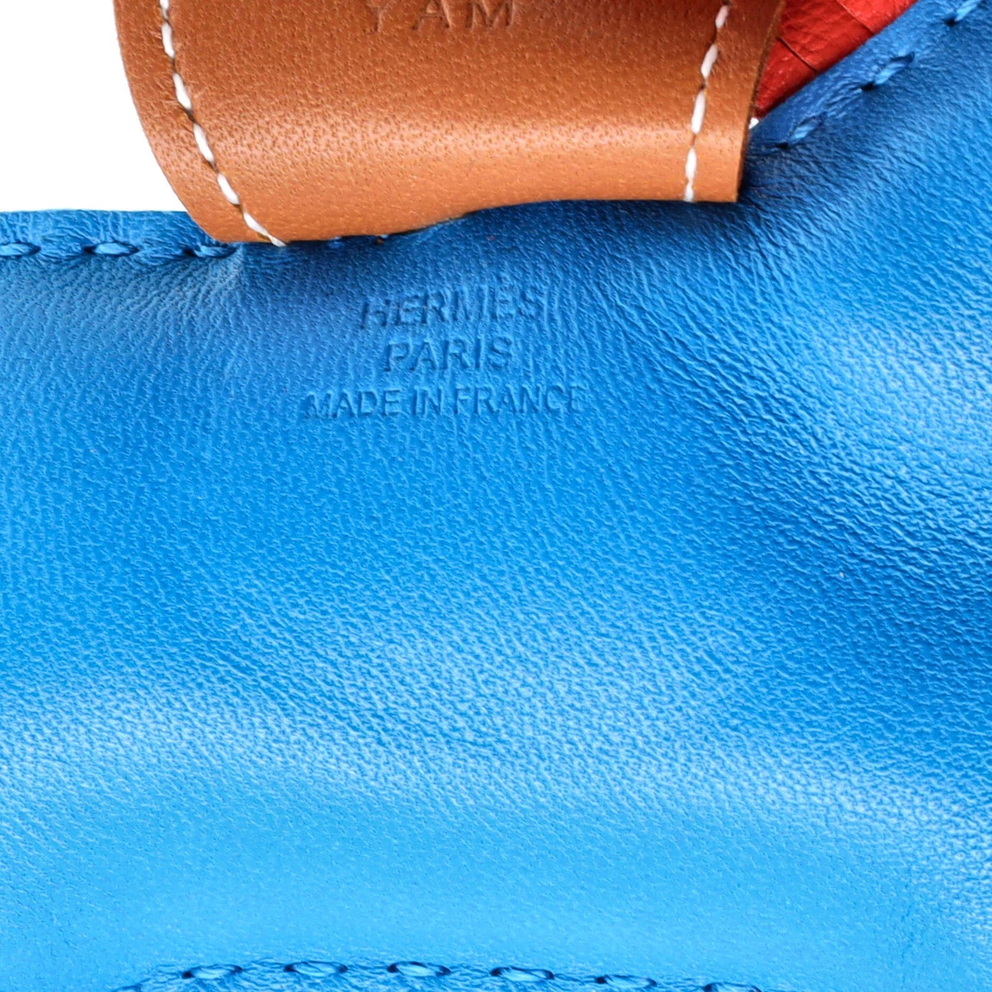 Hermes Grigri Rodeo Bag Charm Leather Mm