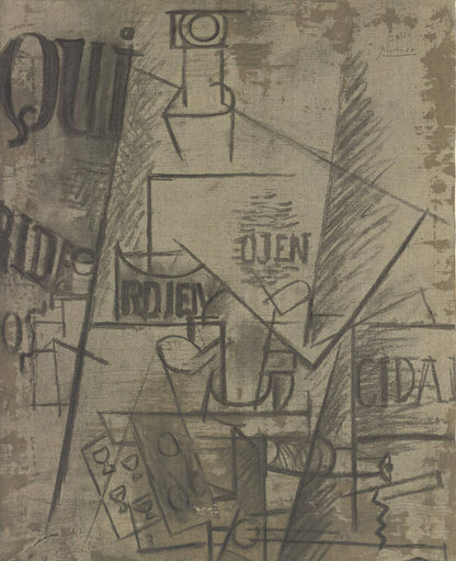 Pablo Picasso Papiers Colles " Lithograph Cubism Brown Pablo Pic