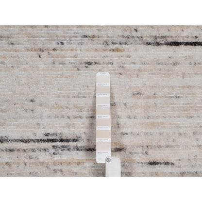 8'1"X10'1" Ivory Modern Design Indoor Outdoor Rug Hand Loomed Oriental