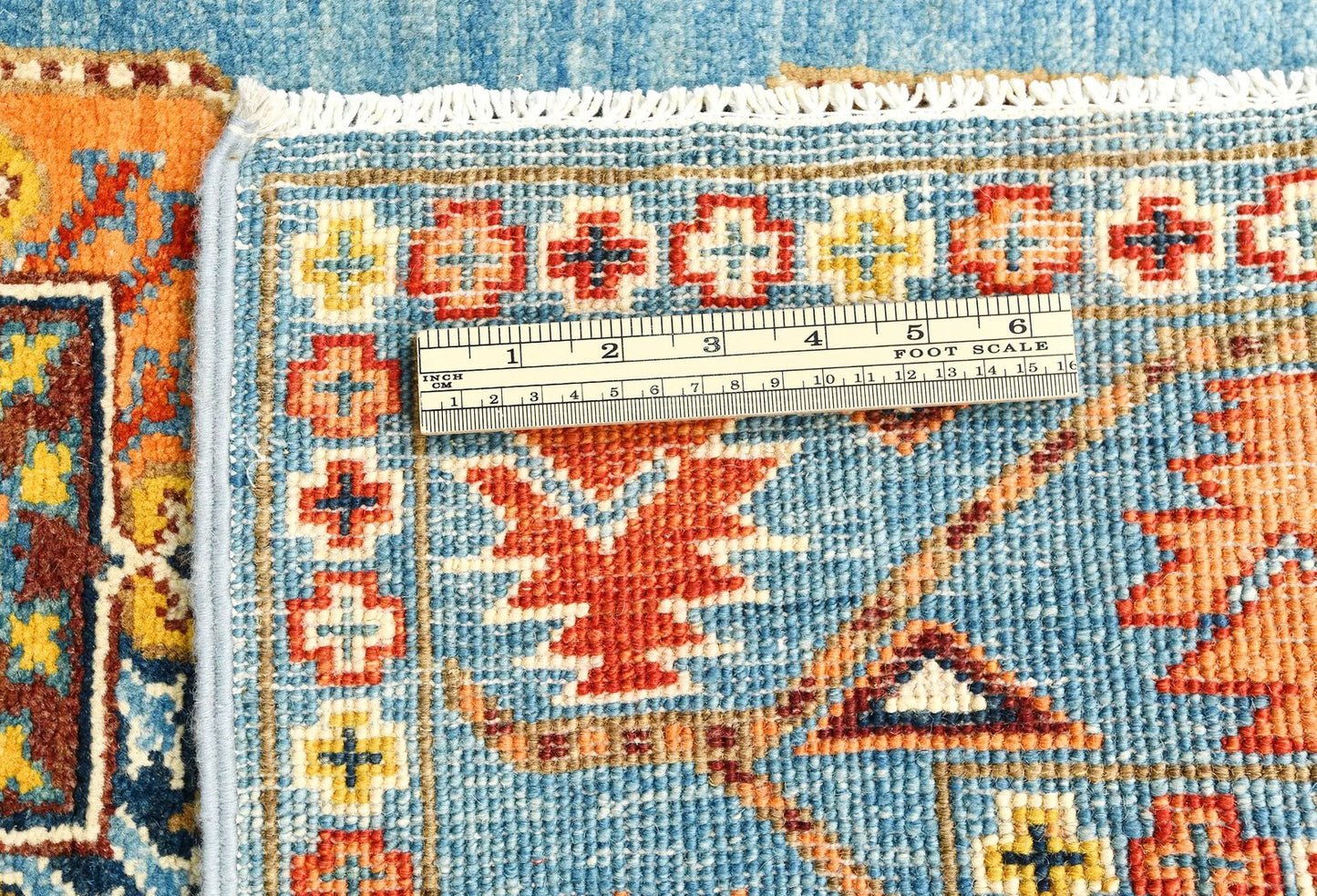 Hand-Knotted Kazak Runner Rug 2'11X9'2 Ft