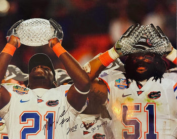 Major Wright Autographed 16X20 Gators Photo