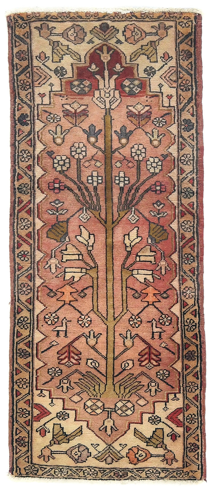 Semi Antique Serapi Oriental Rug 2X5 ft Wool