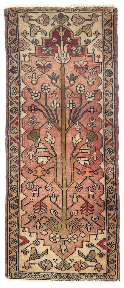 Semi Antique Serapi Oriental Rug 2X5 ft Wool