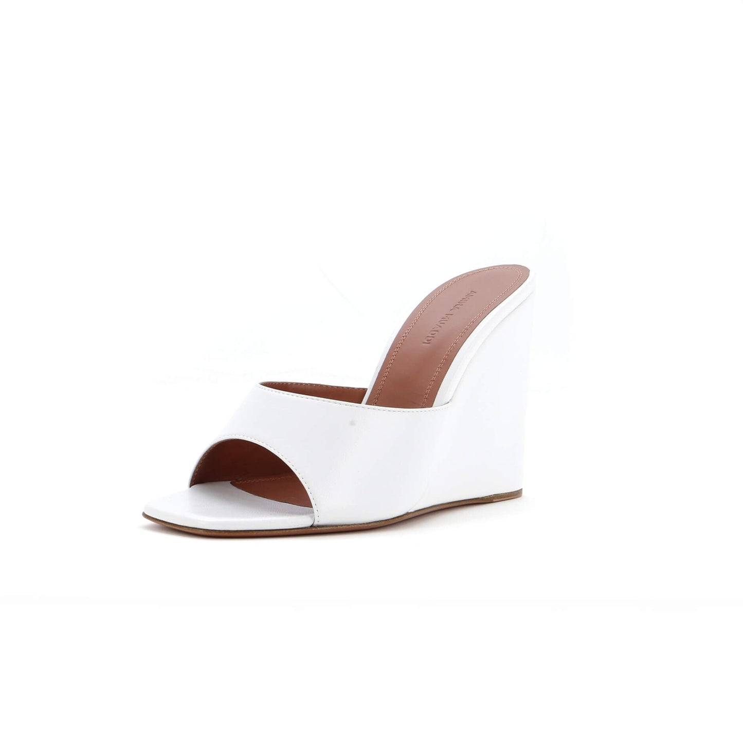 Amina Muaddi Women'S Lupita Wedge Sandals Leather