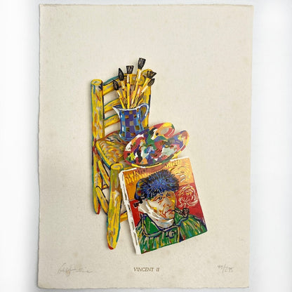 Gerstein David "Vincent Van Gogh II" Papercut 3D Papercut Print