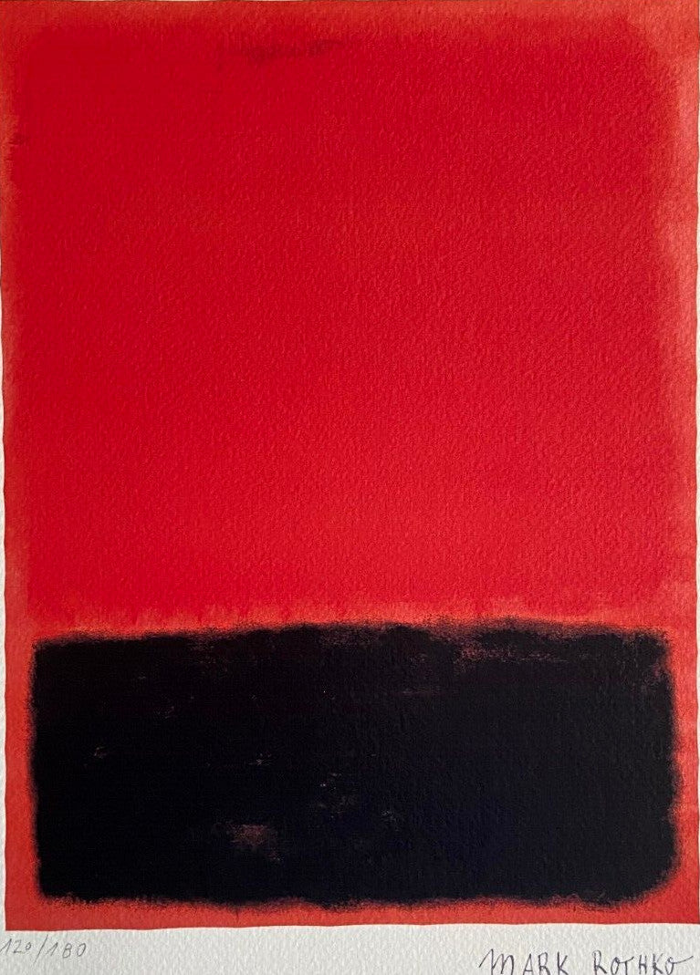 Mark Rothko Lithograph Coa Signed Numbered Limited 180 Ex Stamp